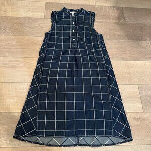 SOPHIE MAX WOMENS SMALL DENIM COLOR SLEEVELESS DRESS